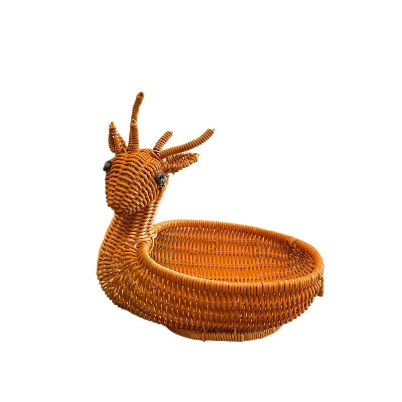 Frog-Shaped Decorative Woven Basket Stornfield