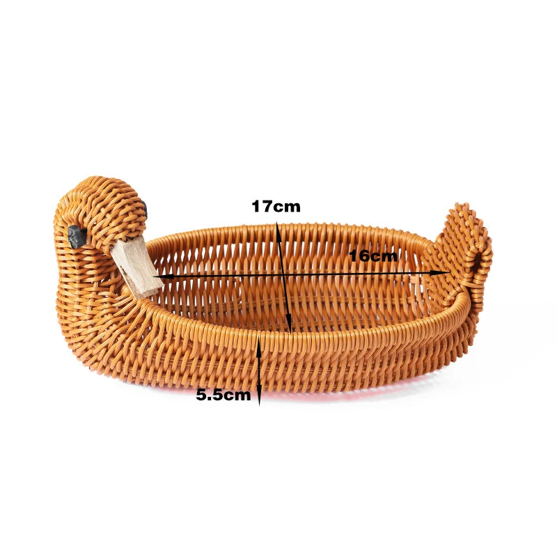 Frog-Shaped Decorative Woven Basket Stornfield
