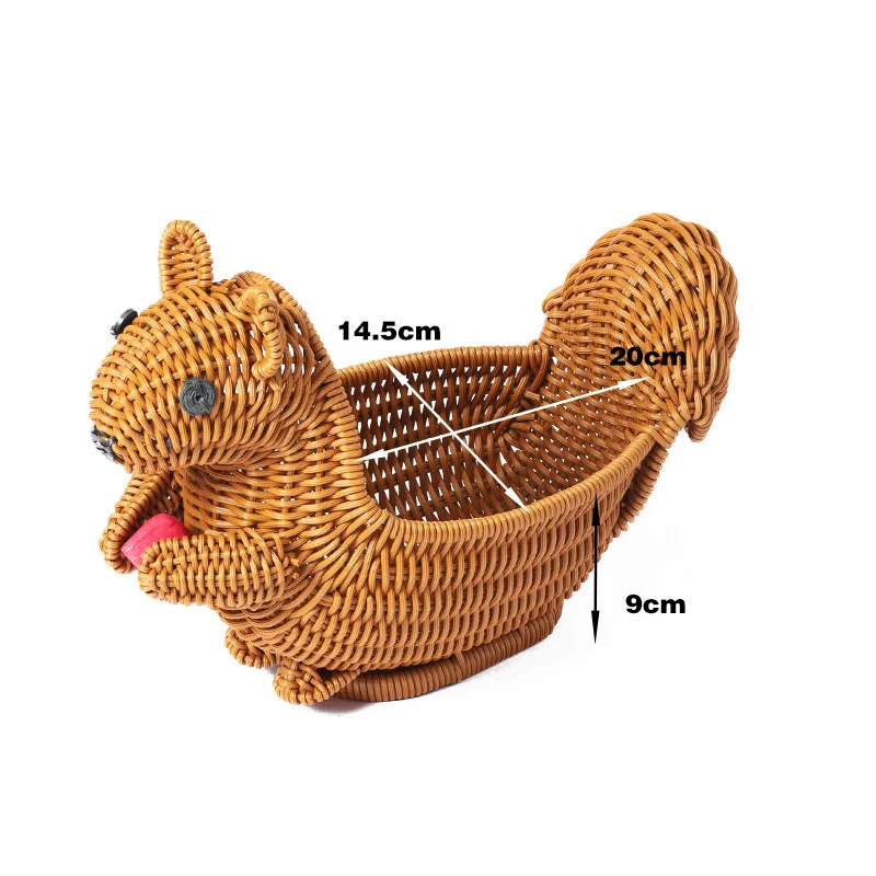 Frog-Shaped Decorative Woven Basket Stornfield