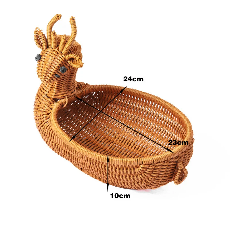 Frog-Shaped Decorative Woven Basket Stornfield