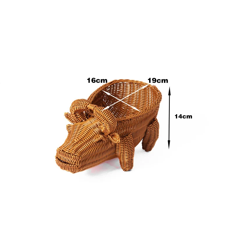Frog-Shaped Decorative Woven Basket Stornfield
