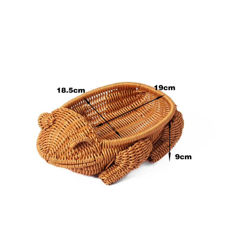 Frog-Shaped Decorative Woven Basket Stornfield