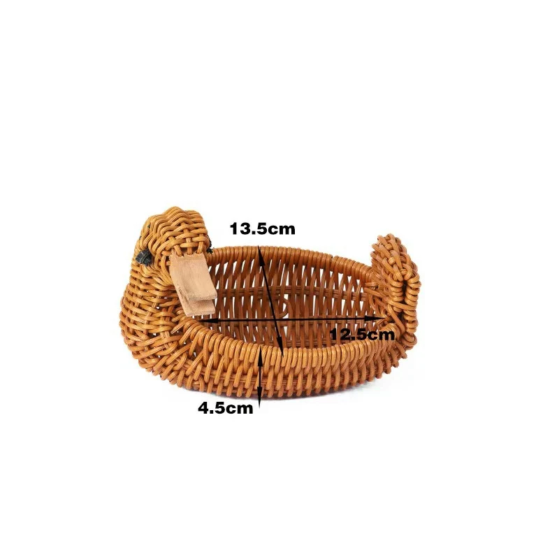 Frog-Shaped Decorative Woven Basket Stornfield