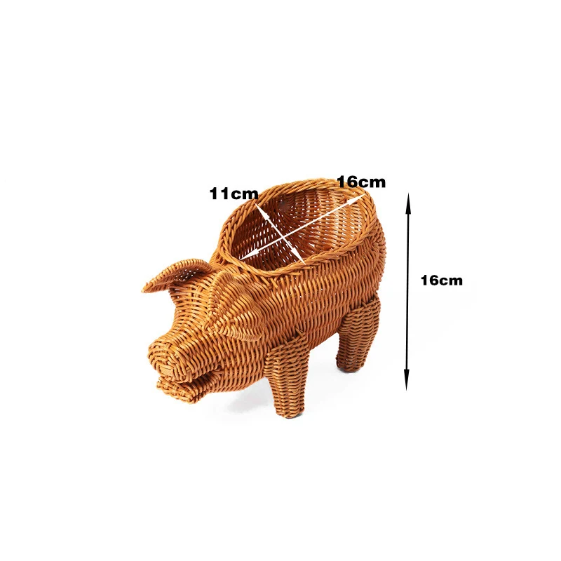 Frog-Shaped Decorative Woven Basket Stornfield