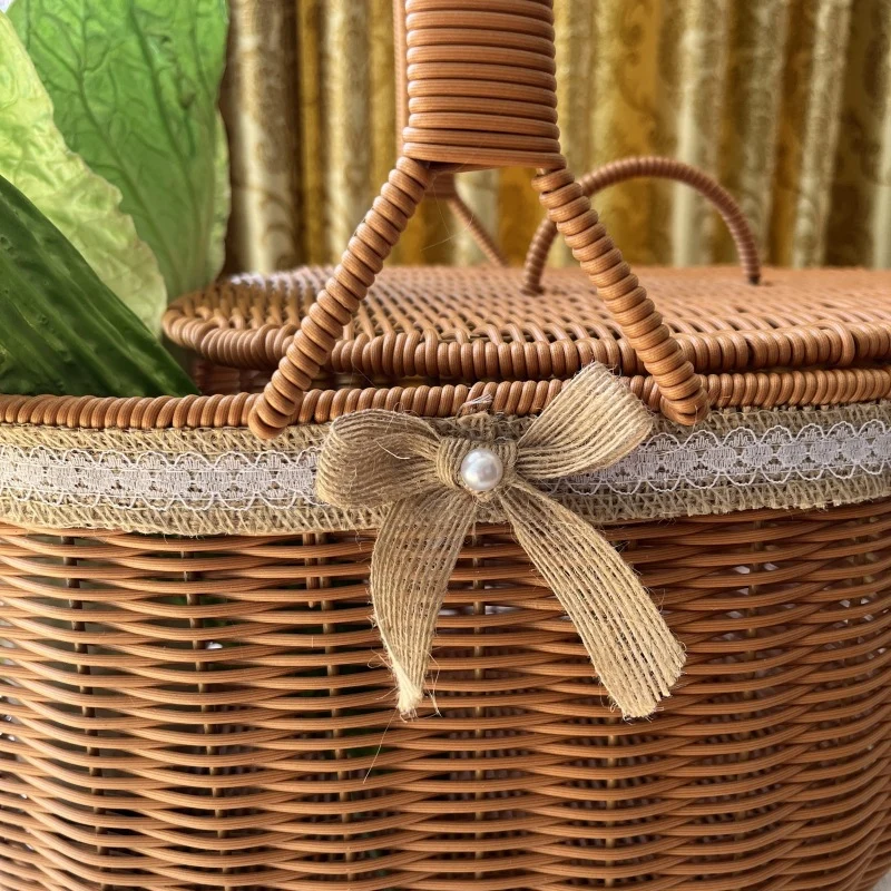 Elegant Woven Picnic Basket Stornfield