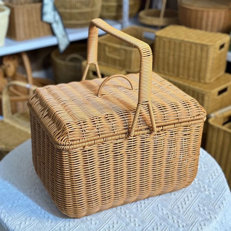 Elegant Woven Picnic Basket Stornfield