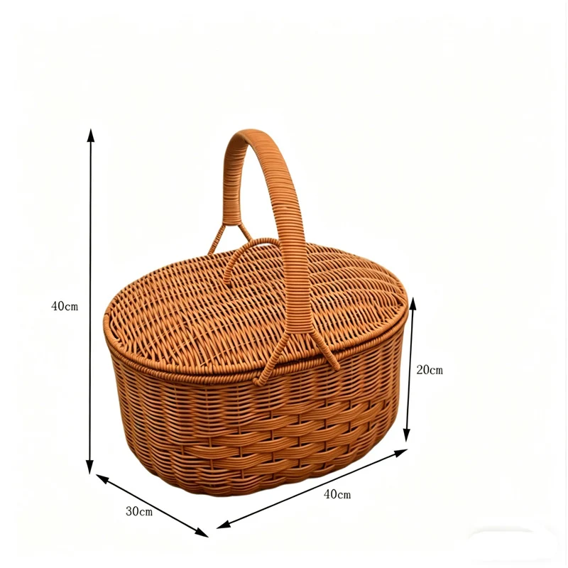 Elegant Woven Picnic Basket Stornfield