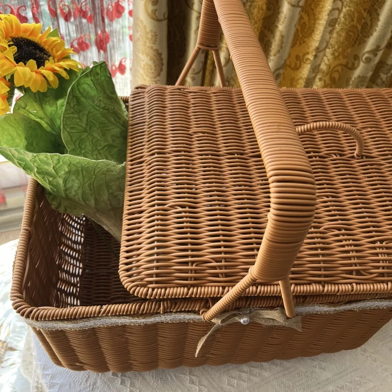 Elegant Woven Picnic Basket Stornfield