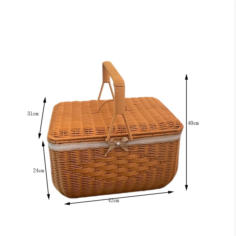 Elegant Woven Picnic Basket Stornfield
