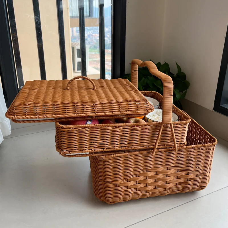 Elegant Woven Picnic Basket Stornfield