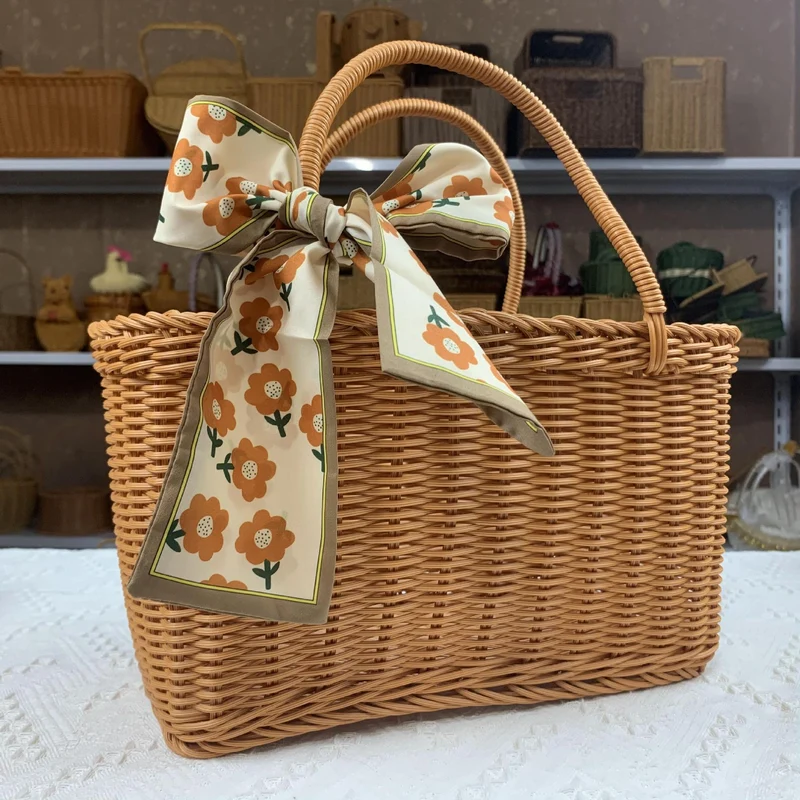 Elegant Woven Picnic Basket Stornfield