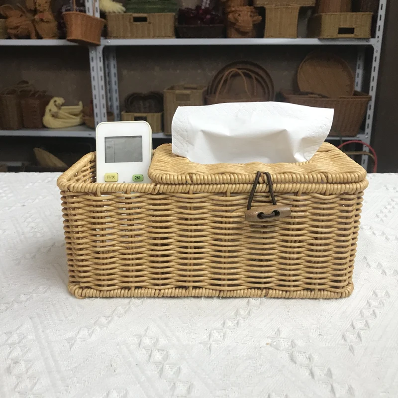 Decorative Woven Tissue Box Holder Stornfield