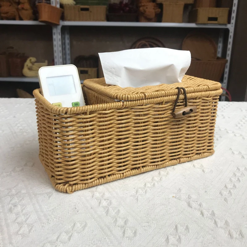 Decorative Woven Tissue Box Holder Stornfield