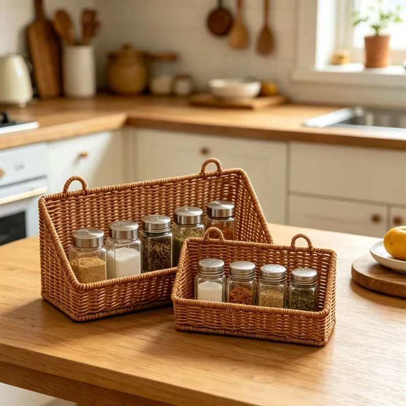 Decorative Woven Shelf Organizer Stornfield