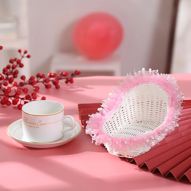 Decorative Woven Lace Basket Stornfield