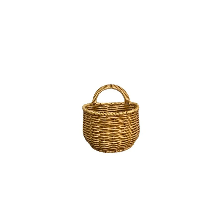 Decorative Wall-Mounted Wicker Storage Basket Stornfield