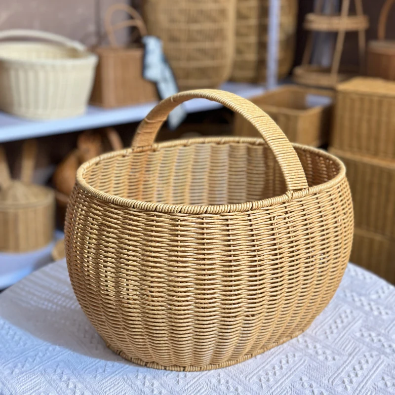 Decorative Round Woven Serving Tray Stornfield