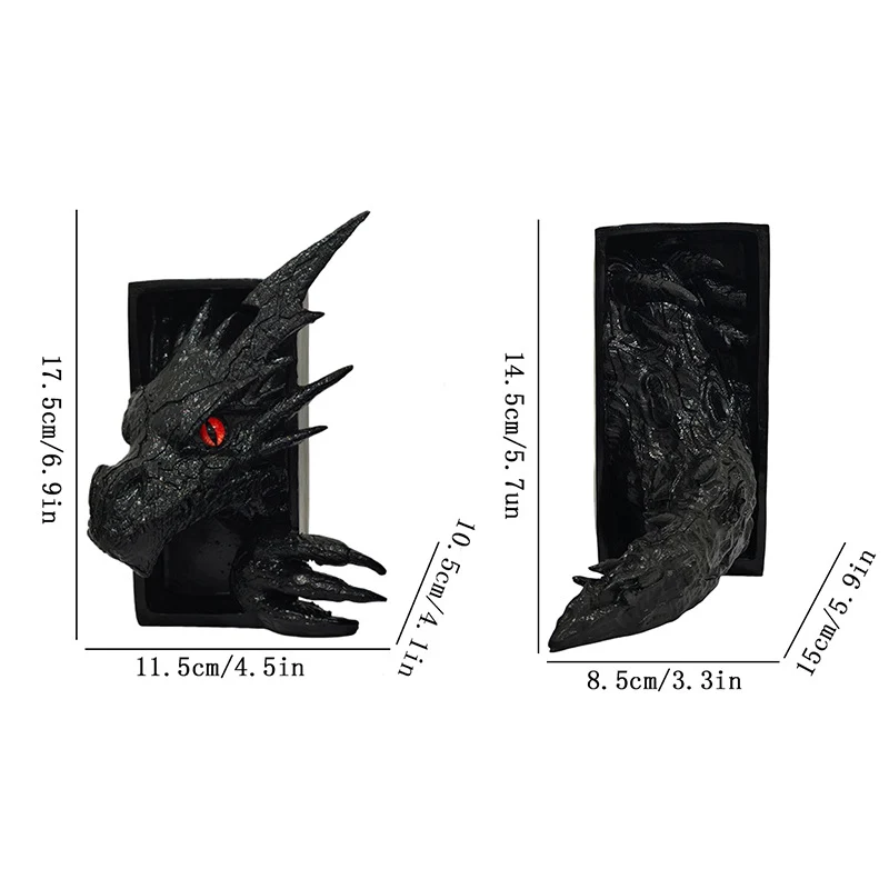 Drachen-Themen Buchstütze Skulptur