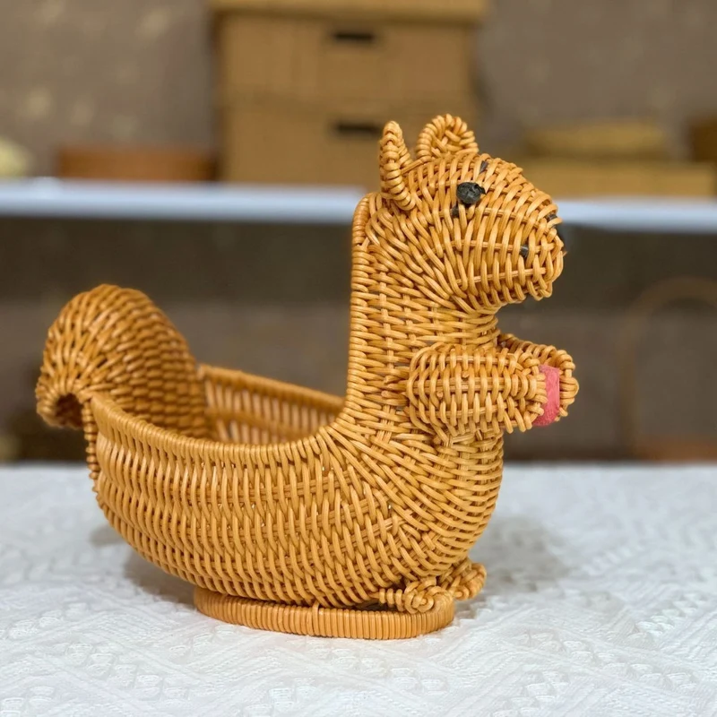 Cute Bunny-Shaped Woven Storage Basket Stornfield