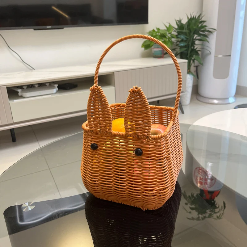 Cute Bunny-Shaped Woven Storage Basket Stornfield