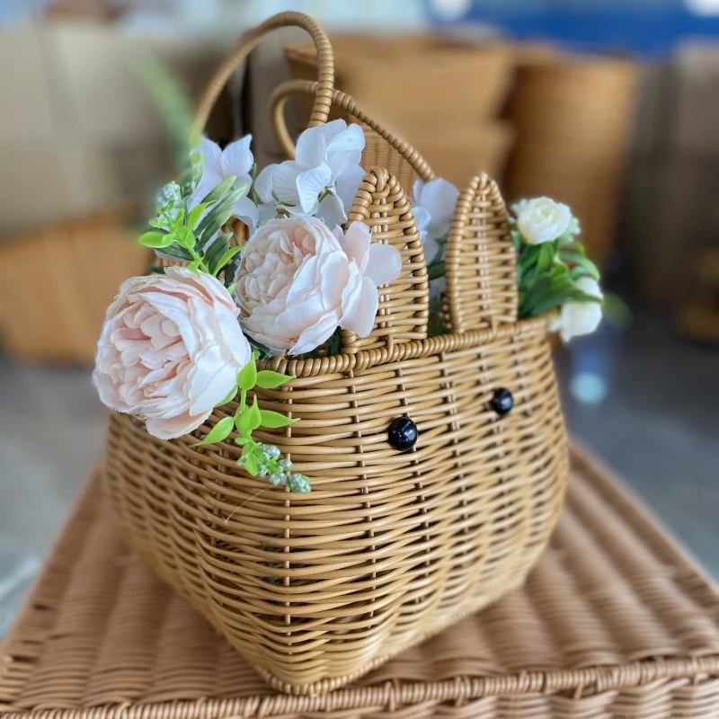 Cute Bunny-Shaped Woven Storage Basket Stornfield
