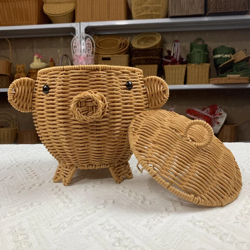 Cute Bunny-Shaped Woven Storage Basket Stornfield