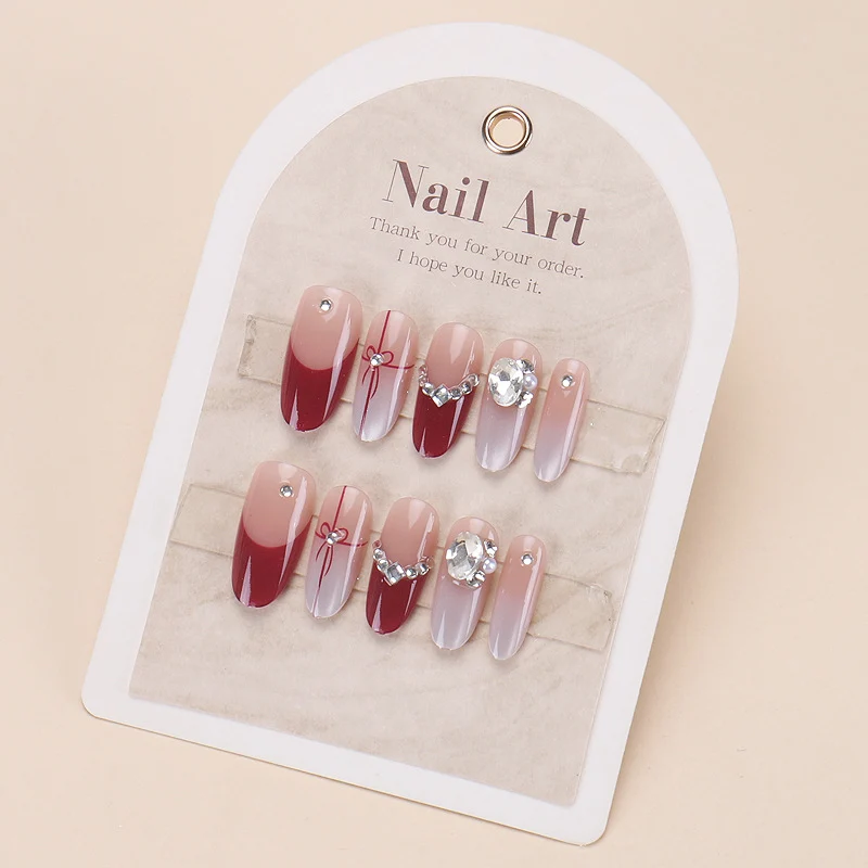 Glossy Decorative Press-On Nails Set Stornfield