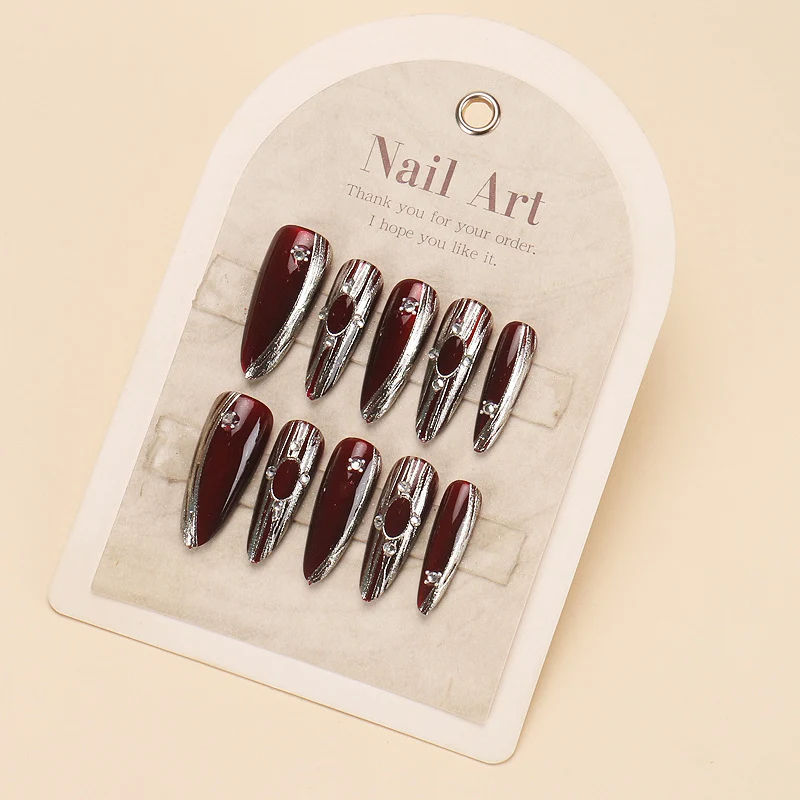 Glamorous Rhinestone Nail Art Stornfield