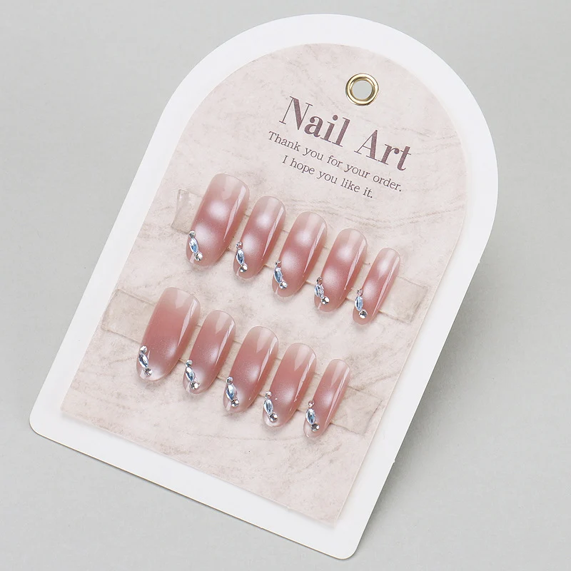 Glamorous Rhinestone Accent Press-On Nail Tips Stornfield