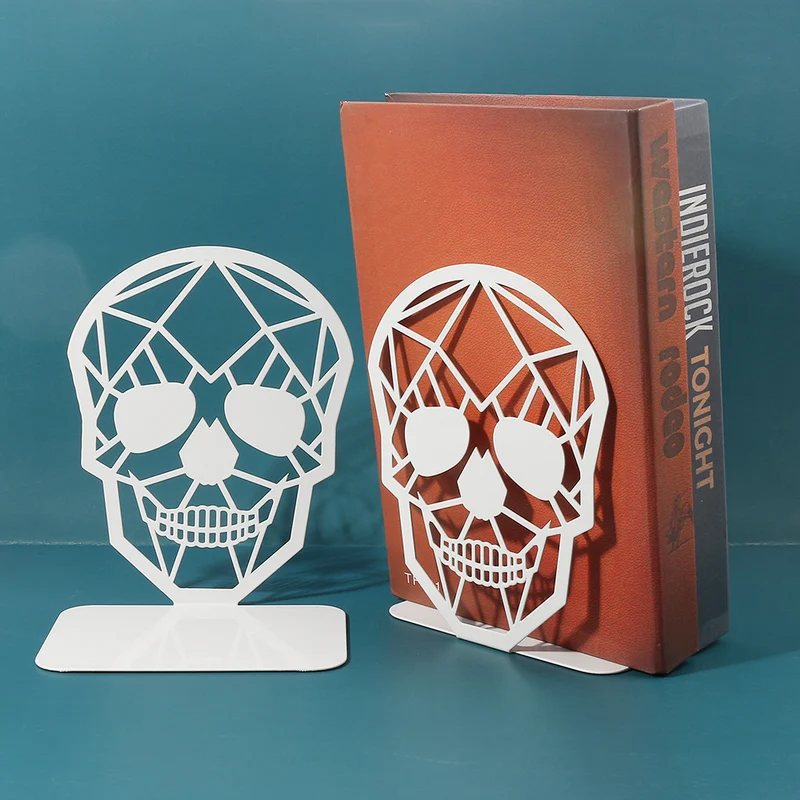 Dekorative Totenschädel-Buchstütze