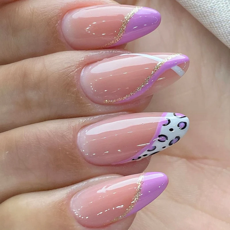 Glamorous Glittery Stiletto Press-On Nails Stornfield