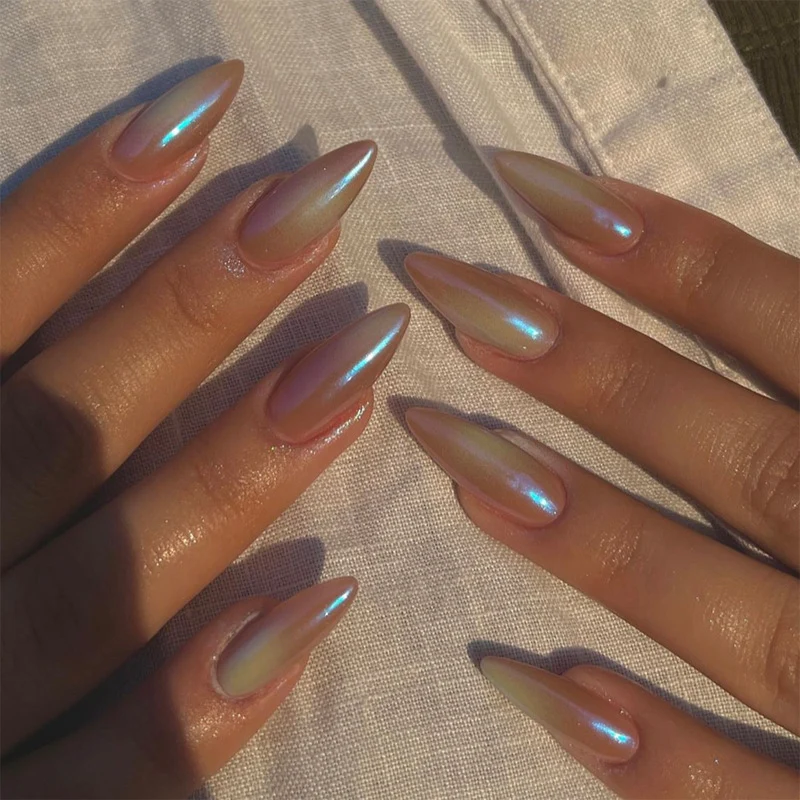 Glamorous Glittery Stiletto Press-On Nails Stornfield