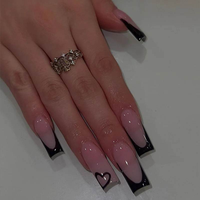 Glamorous Glittery Stiletto Press-On Nails Stornfield