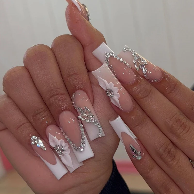 Glamorous Glittery Stiletto Press-On Nails Stornfield