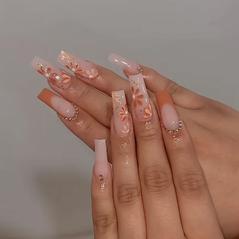 Glamorous Glittery Stiletto Press-On Nails Stornfield