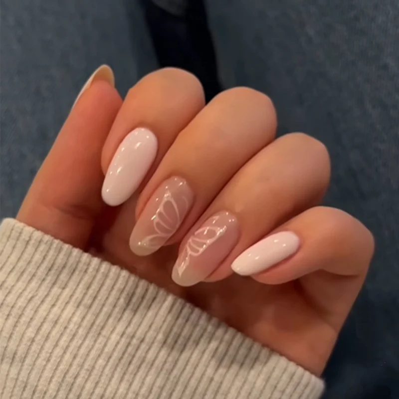 Glamorous Glittery Stiletto Press-On Nails Stornfield