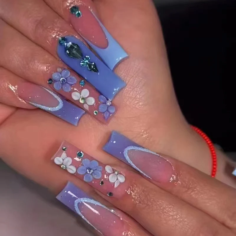 Glamorous Glittery Stiletto Press-On Nails Stornfield