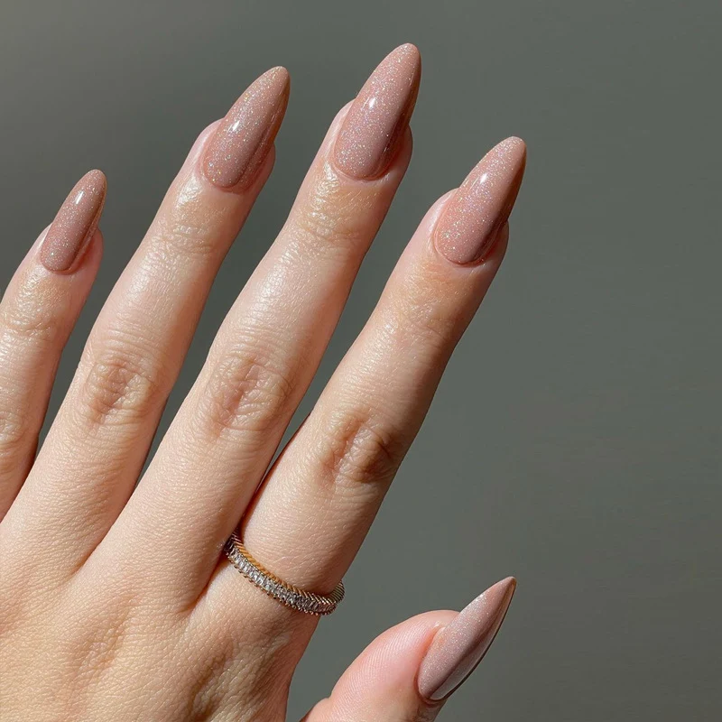 Glamorous Glittery Stiletto Press-On Nails Stornfield