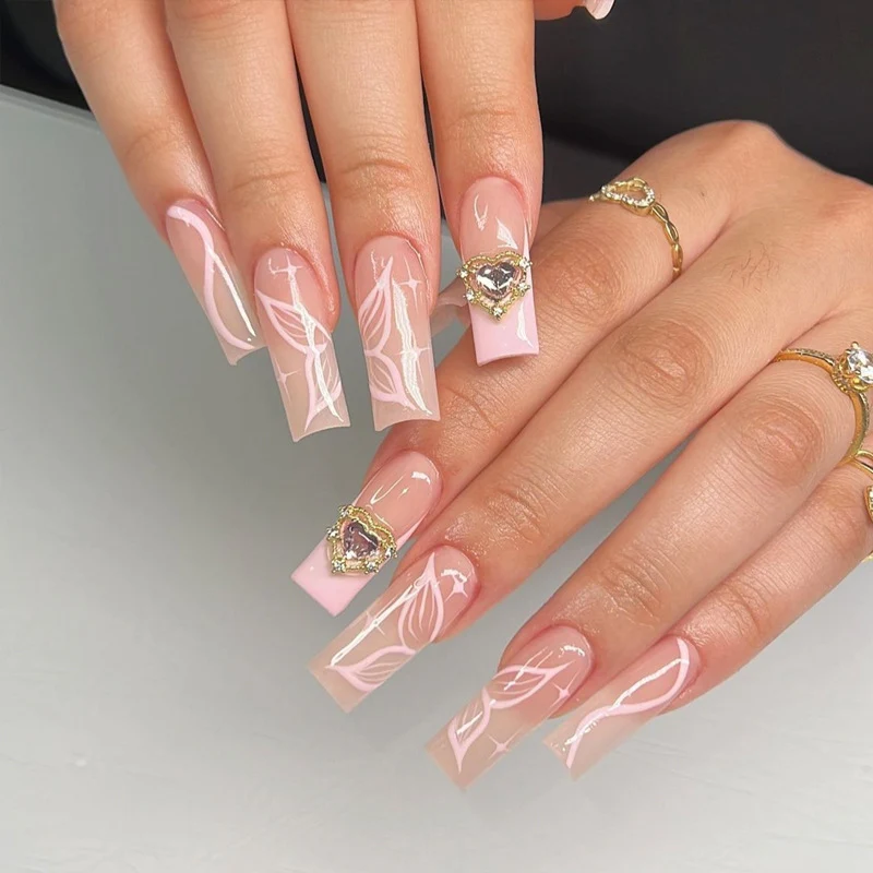 Glamorous Glittery Stiletto Press-On Nails Stornfield