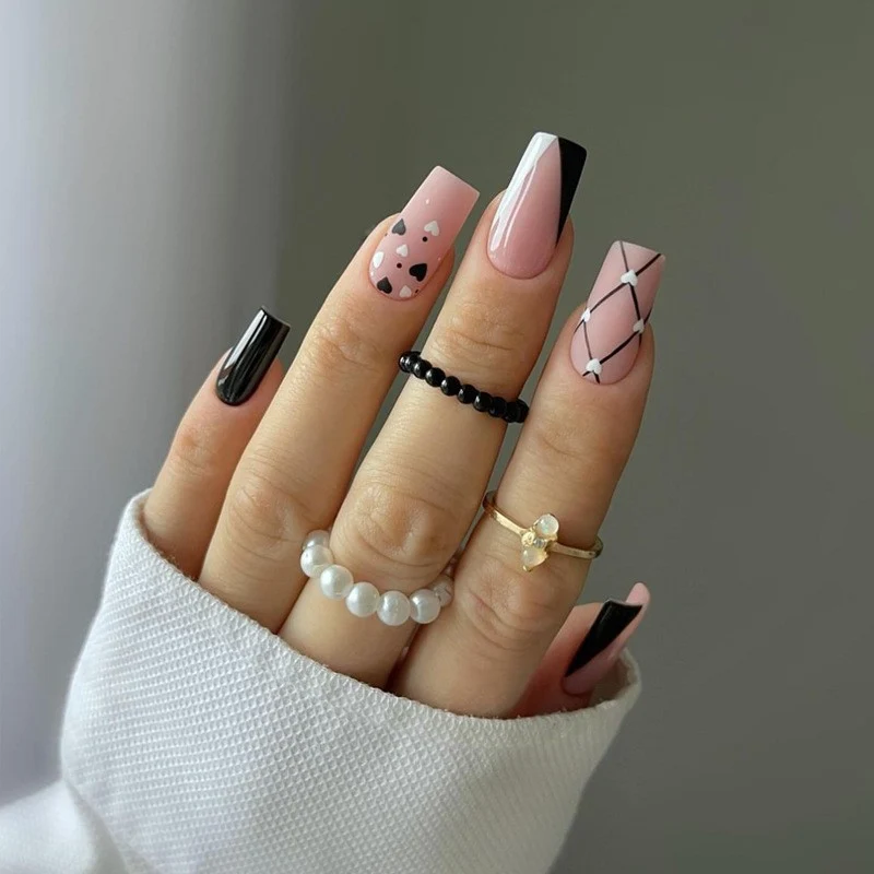 Glamorous Glittery Stiletto Press-On Nails Stornfield