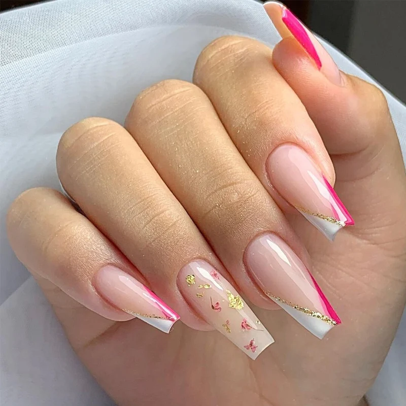 Glamorous Glittery Stiletto Press-On Nails Stornfield