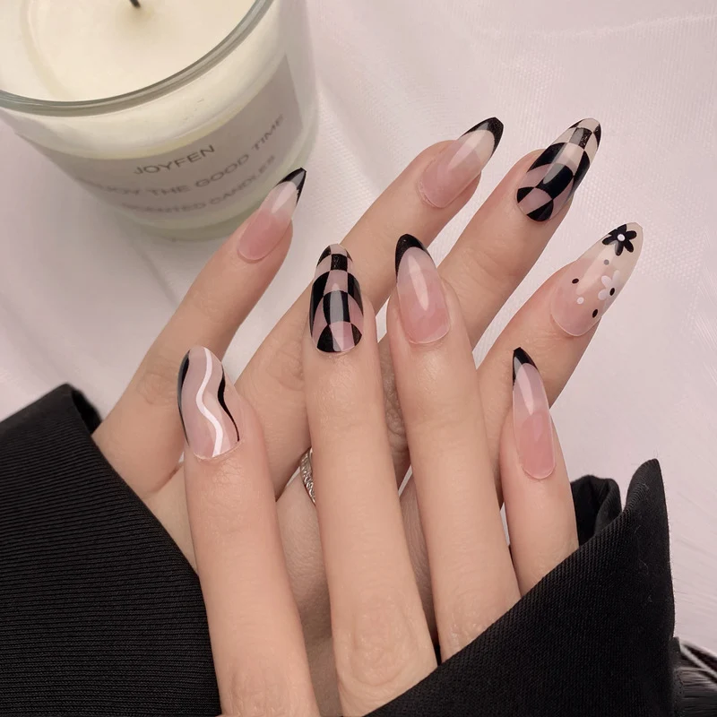 Glamorous Glittery Stiletto Press-On Nails Stornfield