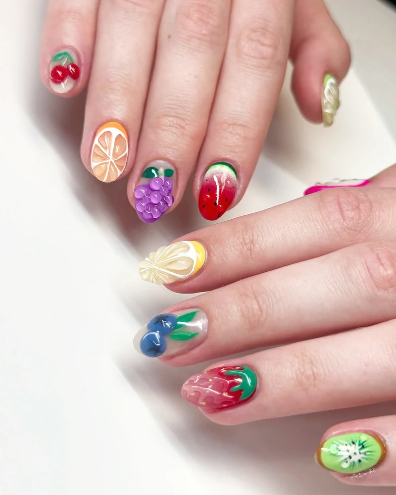 Fruit-Themed Nail Art Set Stornfield