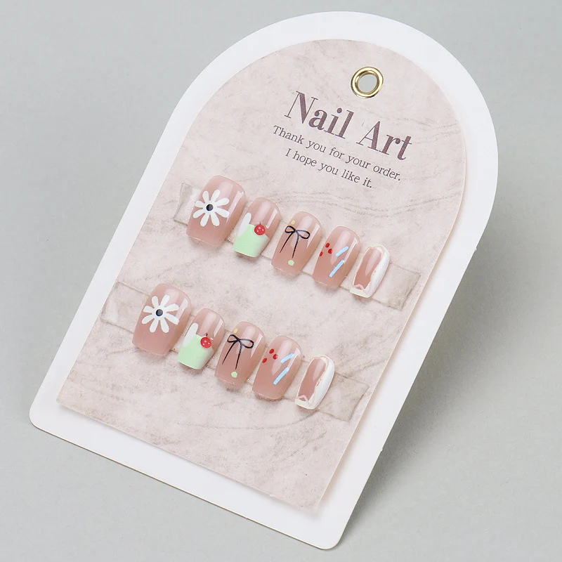 Floral-Themed Press-On Nail Set Stornfield