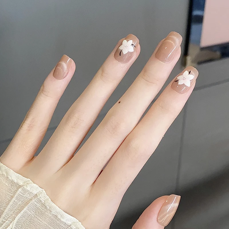 Floral Nail Art Press-On Nails Stornfield