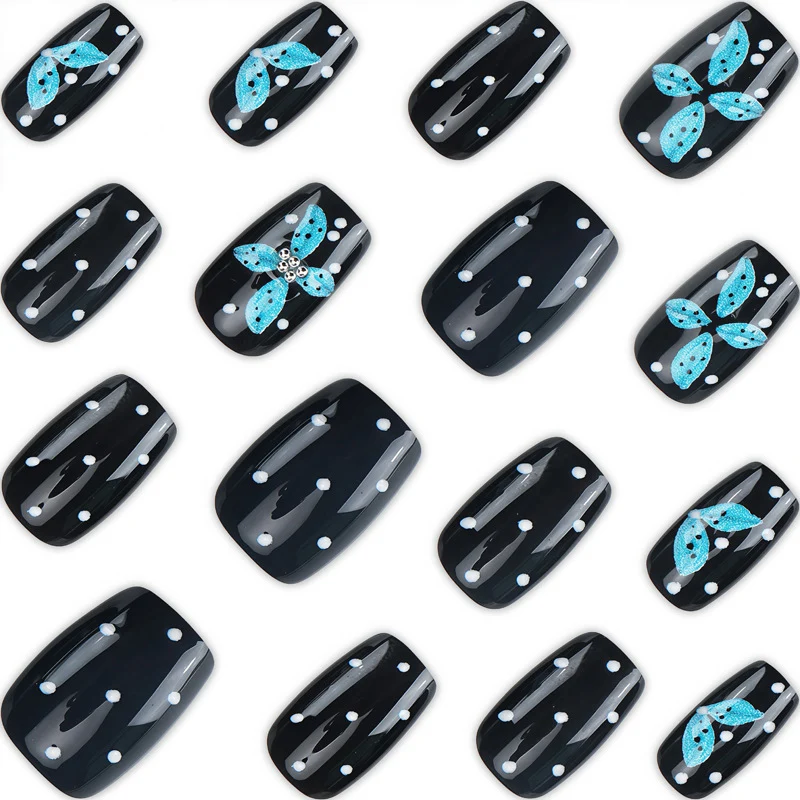 Floral-Embellished Press-On Nail Set Stornfield