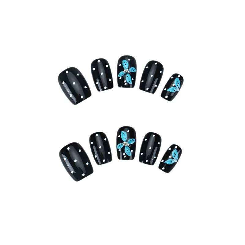 Floral-Embellished Press-On Nail Set Stornfield