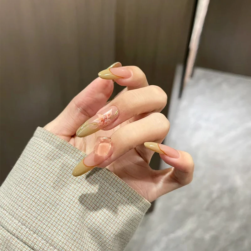 Floral Design Press-On Nails Set Stornfield