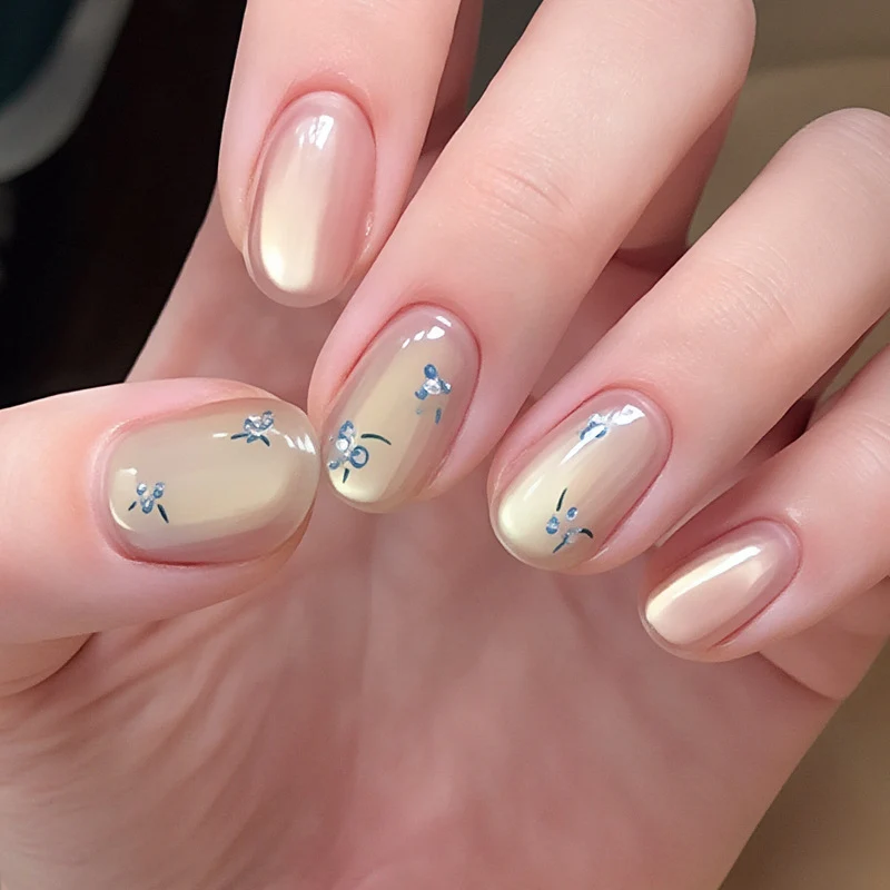 Floral Design Press On Nails Stornfield