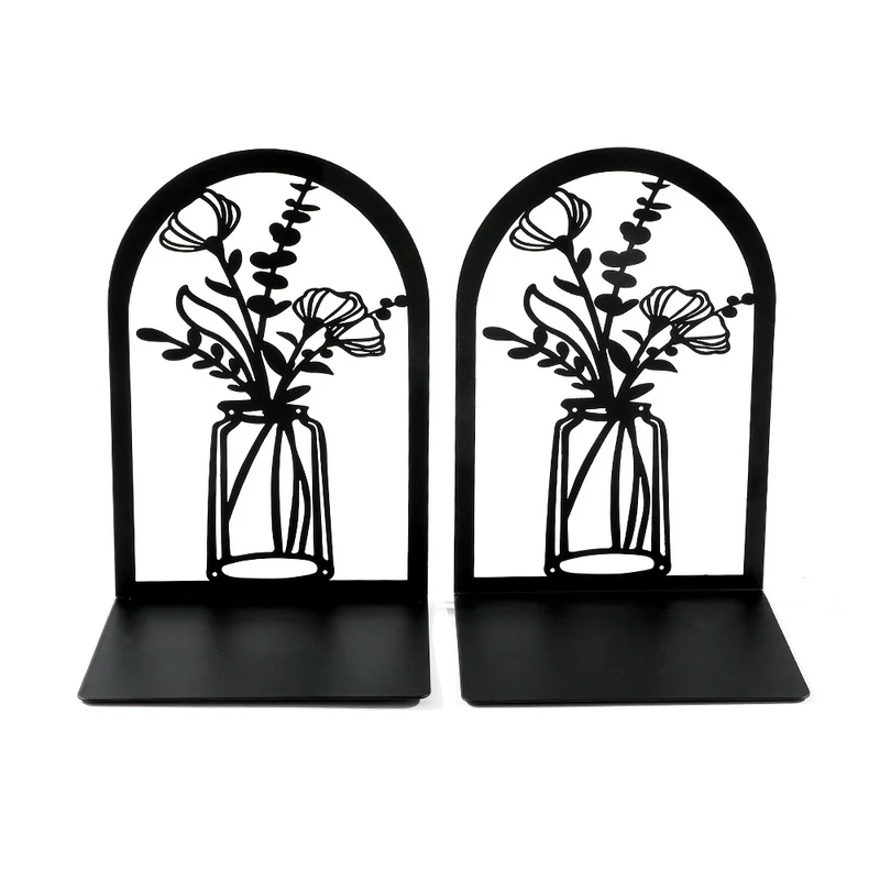 Dekorative florale Metallbuchstützen